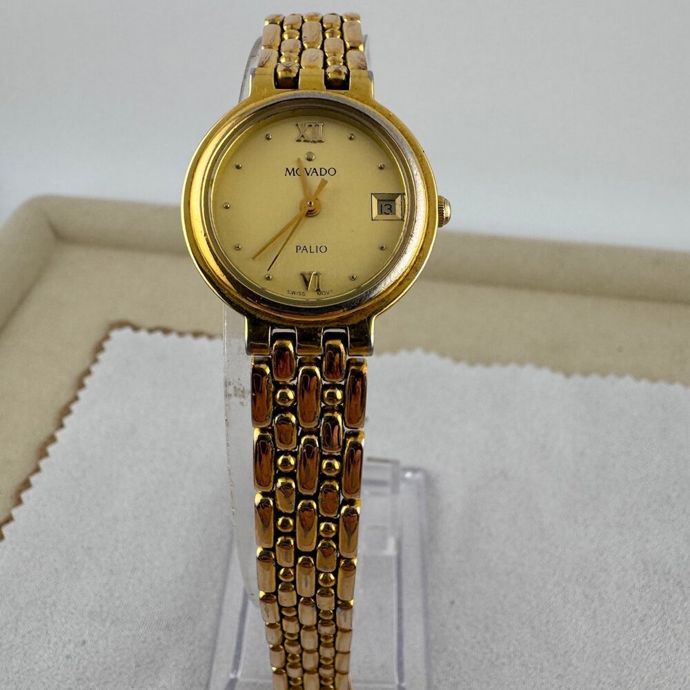 Vintage Movado Palio Watch 18K Gold Plated